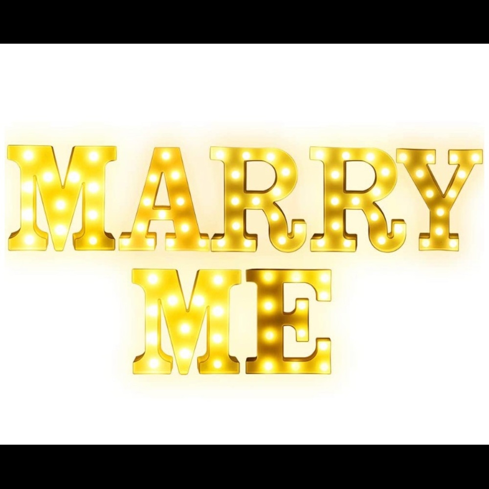 Marry me sign